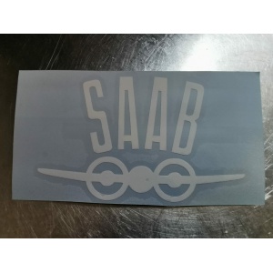 SAAB Aeroplane Logo Decal x2