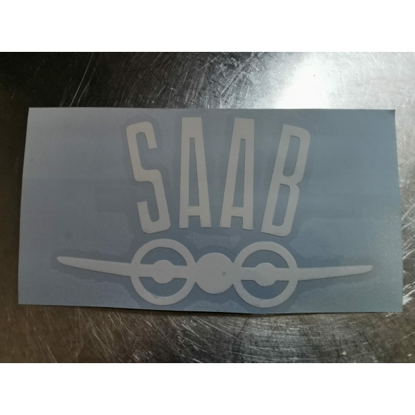 SAAB Aeroplane Logo Decal x2