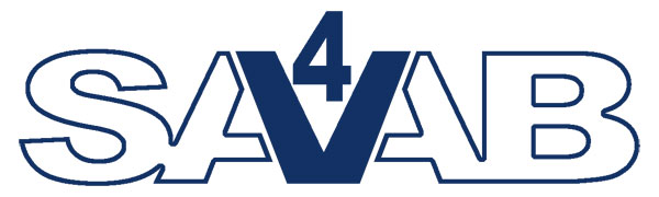 SAAB V4 Outline Sticker/Decal x2